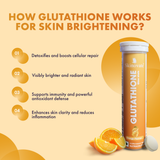 Skinovate Glutathione Glow Shots – Orange Flavour Skin Brightening | Detox | Antioxidant Support Pack Size: 2 x 15 Effervescent Tablets