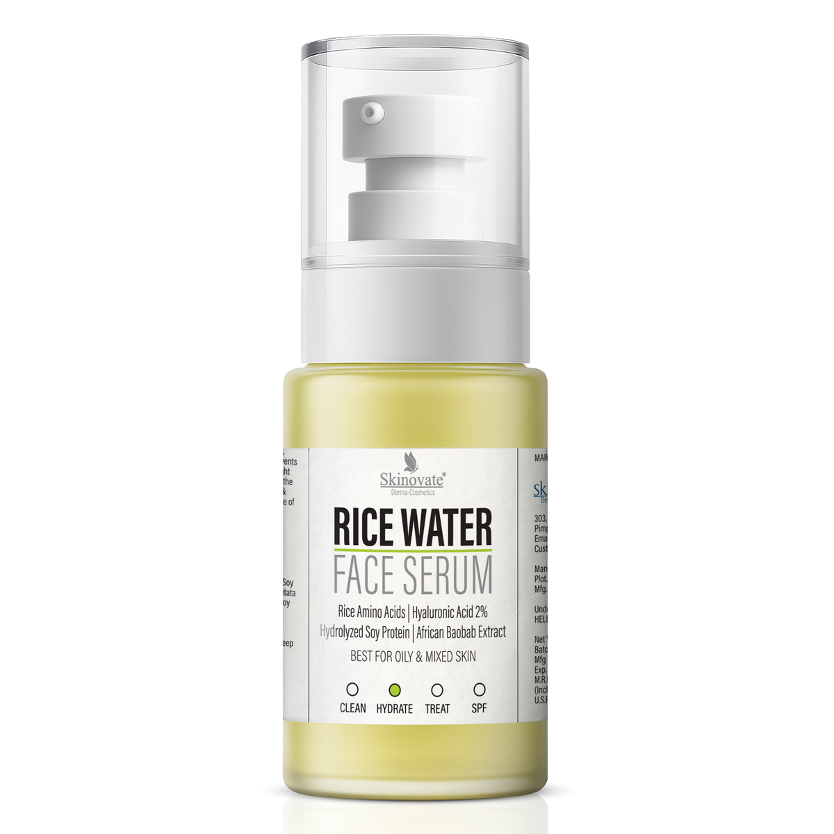 Skinovate Rice Water Face Serum – 30ml